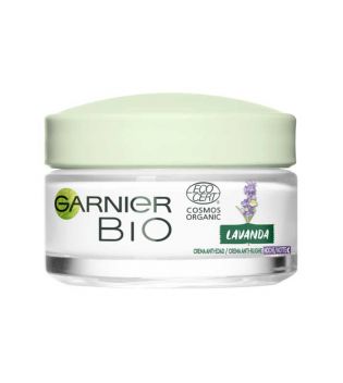 Garnier BIO - Óleo essencial de creme de noite anti-envelhecimento orgânico de lavanda e jojoba