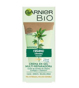 Garnier BIO - Gel hidratante multirreparador com óleo de cânhamo