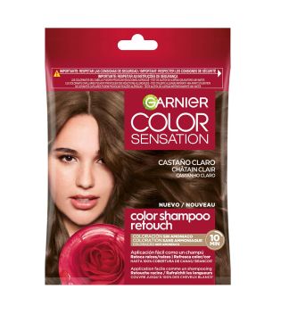 Garnier - Cor de cabelo semipermanente sem amônia Color Shampoo Retouch Color Sensation - 5.0: Castanho claro