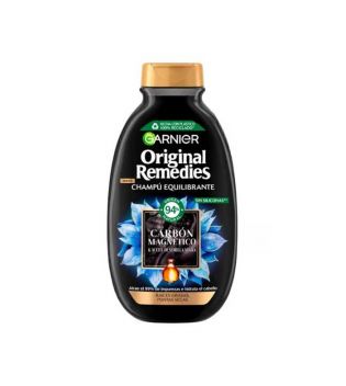Garnier - Original Remedies Magnetic Carbon and Black Seed Oil Balancing Shampoo 250 ml - Raízes oleosas, pontas secas