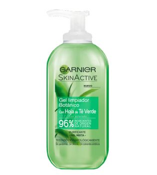 Garnier - *Skin Active* - Gel de limpeza com chá verde folha botânica
