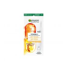 Garnier - Máscara de tecido antifadiga SkinActive - Vitamina C e abacaxi