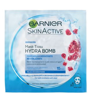 Garnier - Tecido de máscara Hydra Bomb - Pele Desidratada