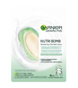 Garnier - Máscara facial nutritiva e reparadora Nutri Bomb - Leite de amêndoa