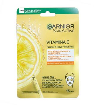 Garnier - *Skin Active* - Mask Tissue Mask Vitamin C - Pele baça