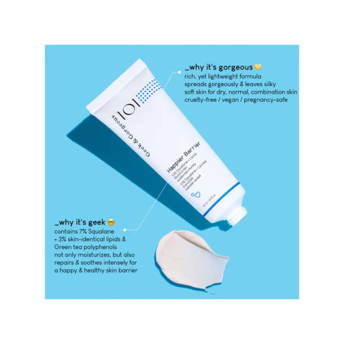 Geek & Gorgeous - Creme nutritivo e hidratante 10% esqualeno + lípidos Happier Barrier - Pele normal, mista e oleosa