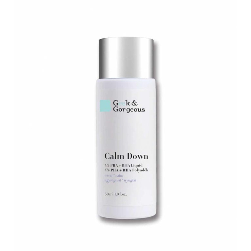 Geek & Gorgeous - Esfoliação Calmante 4% PHA + BHA Calm Down - Pele Sensível 30ml