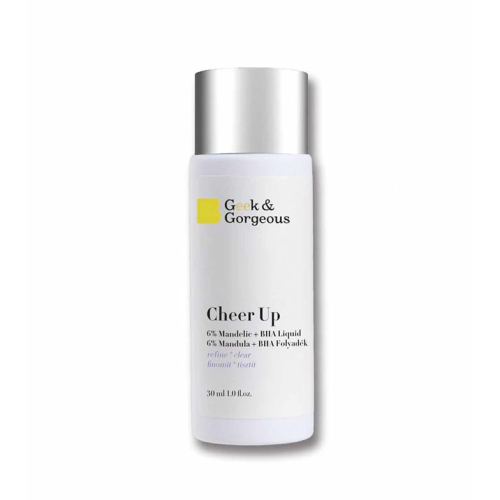 Geek & Gorgeous - 6% Ácido Mandélico + Esfoliação Facial BHA Cheer Up - Pele Mista 30ml