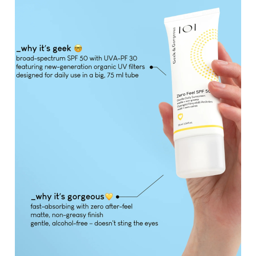 Geek & Gorgeous - Protetor solar facial Zero Peel SPF 50