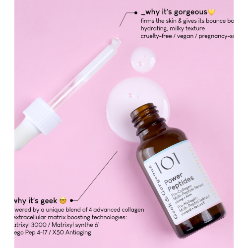 Geek & Gorgeous - Sérum multipeptídeo Power Peptide - Todos os tipos de pele