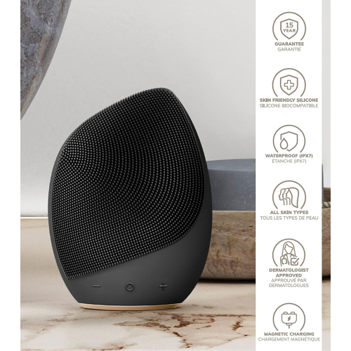 GESKE - Sonic Escova massageadora e limpeza facial 5 em 1 - Ouro Preto