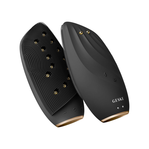 GESKE - Escova de Limpeza Facial e Massageadora Sonic Thermo Face-Lifter 8 em 1 - Ouro Preto