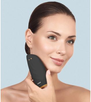 GESKE - Escova de Limpeza Facial e Massageadora Sonic Thermo Face-Lifter 8 em 1 - Ouro Preto