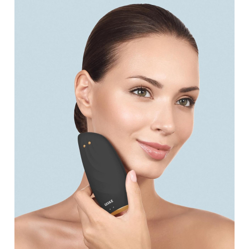 GESKE - Escova de Limpeza Facial e Massageadora Sonic Thermo Face-Lifter 8 em 1 - Ouro Preto
