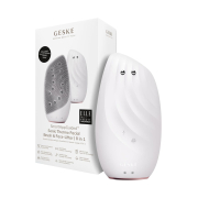GESKE - Escova de Limpeza Facial e Massageadora Sonic Thermo Face-Lifter  8 em 1 - Branco Rosa Ouro
