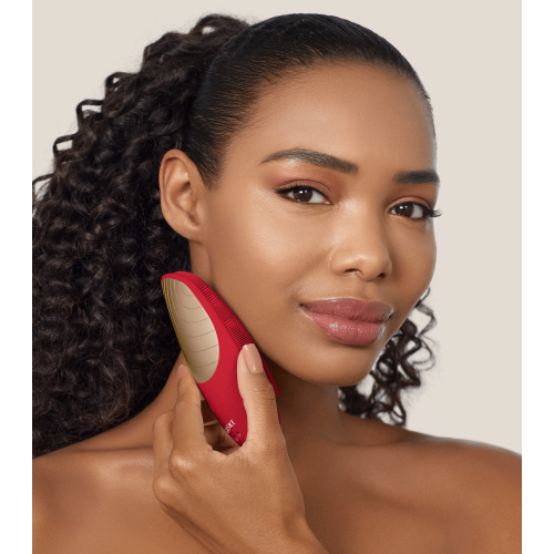 GESKE - *I love myself* - Escova de limpeza e massagem facial 6 em 1 Sonic Thermo - Red