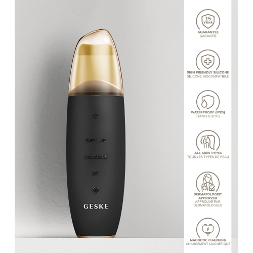 GESKE - Limpador MicroCurrent Skin Scrubber & Blackhead Remover 9 en 1  - Ouro Preto