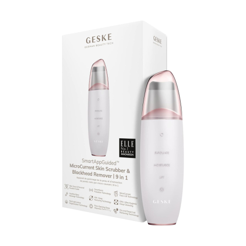 GESKE - Limpador MicroCurrent Skin Scrubber & Blackhead Remover 9 em 1 - White Rose Gold