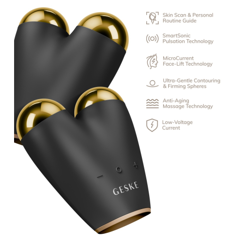 GESKE - Massageador Microcurrent Face-Lifter 6 In 1 - Black Gold