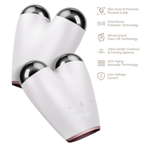 GESKE - Massageador Microcurrent Face-Lifter 6 In 1 - Branco