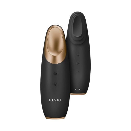 GESKE - Massageador de Contorno de Olhos Warm & Cool Energizer 6 em 1 - Preto