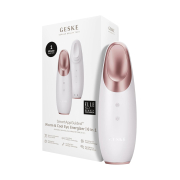 GESKE - Massageador de contorno de olhos Warm & Cool Energizer  6 em 1 - White Rose Gold