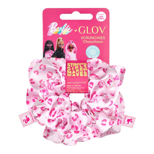 GLOV - *Barbie* - Pacote de 3 elásticos - Pink Panther