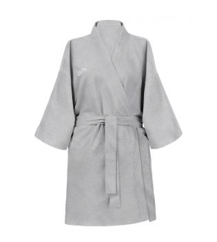 GLOV - Robe Terry Ultra Absorvente Kimono Style - Cinza