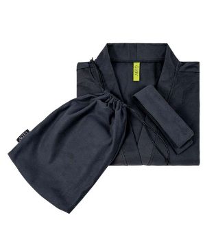 GLOV - Robe Terry Ultra Absorvente Kimono Style - Preto