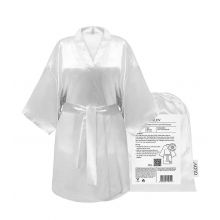 GLOV - Robe de Cetim Kimono Style - Branco