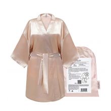 GLOV - Robe de Cetim Kimono Style - Champanhe