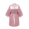 GLOV - Robe de Cetim Kimono Style - Rosa