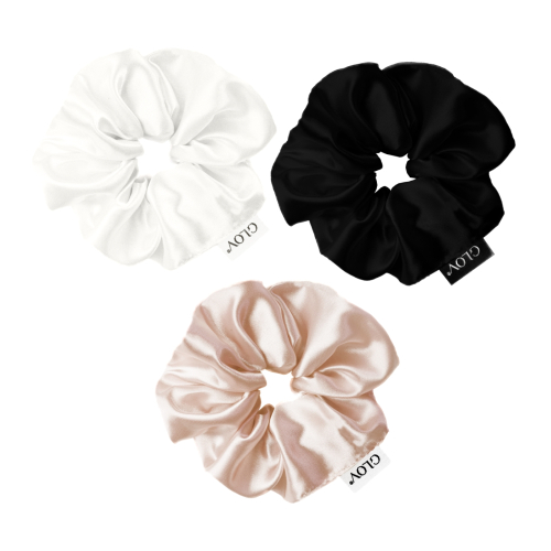 GLOV - Pack de 3 scrunchies Satin Scrunchies tamanho L