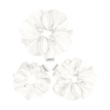 GLOV - Pack de 3 scrunchies Satin Scrunchies tamanhos S/M/L - Branco