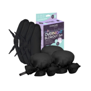 GLOV - Conjunto de cabelo Rolos de ondulação sem calor + Mini toucas de cetim Overnight Blowout Set