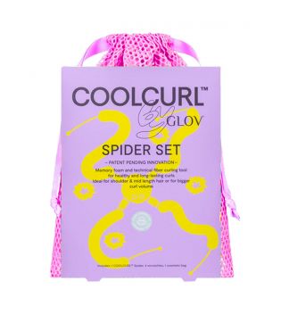GLOV - Conjunto para cachear o cabelo sem calor Cool Curl Spider - Black