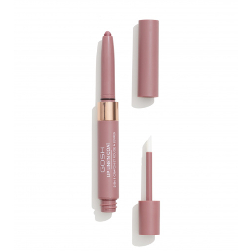 Gosh - Batom 2 em 1 Lip Line'n Coat - 001: Ruby Chocolate