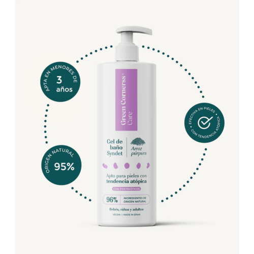 Green Cornerss - Gel de banho de arroz roxo - Pele atópica