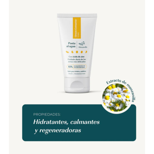 Green Cornerss - Pasta de água de camomila para prevenir irritações