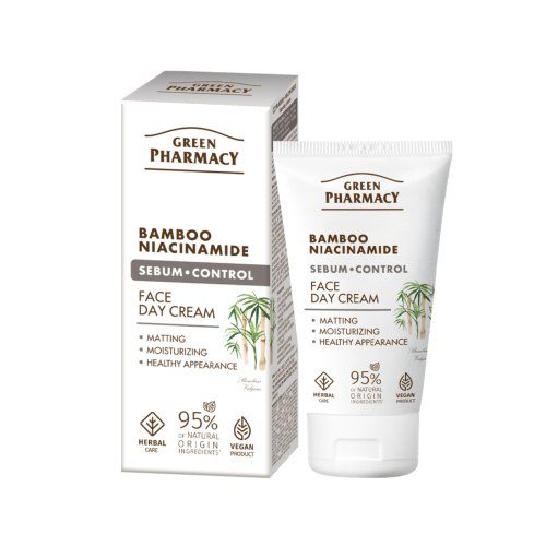 Green Pharmacy - Creme facial diurno de controle de sebo - Bambu + Niacinamida