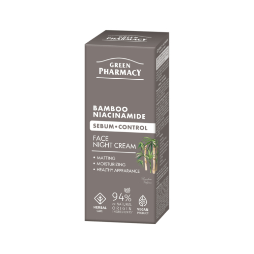 Green Pharmacy - Creme facial noturno de controle de sebo - Bambu + Niacinamida