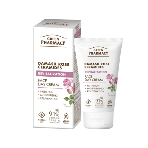 Green Pharmacy - Creme de Dia Revitalizante - Rosa Damascena + Ceramidas