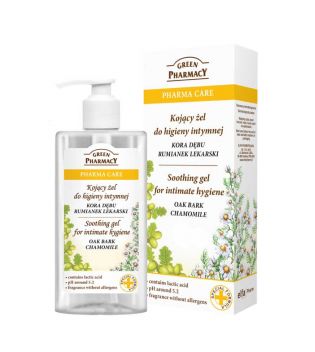 Green Pharmacy - Gel calmante de higiene íntima Pharma Care - Casca de carvalho e camomila