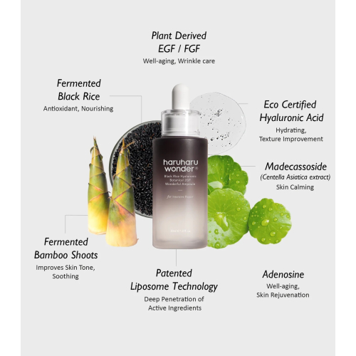 Haruharu Wonder - Ampola Facial Black Rice Hyaluronic Botanical 2GF