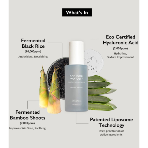 Haruharu Wonder - Névoa Facial Black Rice Hyaluronic Essence