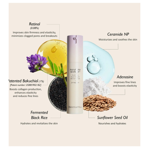 Haruharu Wonder - Sérum com Retinol Black Rice Night Knight