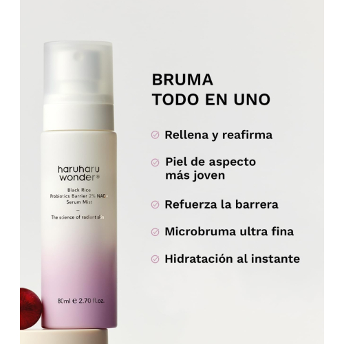 Haruharu Wonder - Sérum em bruma Black Rice Probiotics Barrier 2% NAD+