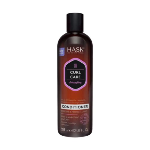 Hask - Condicionador Detangling Curl Care - Óleo de Coco, Óleo de Argan e Vitamina E