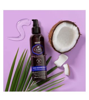 Hask - Gel modelador Curl Curl Care - Óleo de coco, óleo de argan e vitamina E