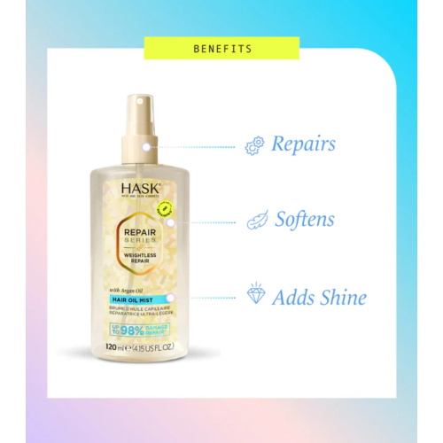 Hask - *Repair Series* - Spray de óleo leve para cabelo Weightless Repair